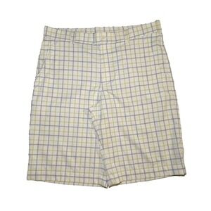 Nike Golf Men's Gray‎ Yellow Plaid Golf Shorts - 34